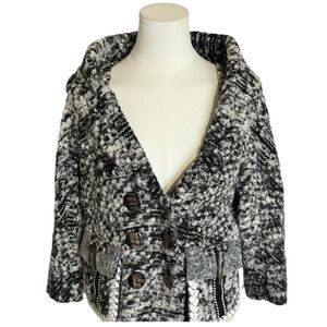 BYRON LARS beauty mark Alpaca Wool Blend Jacket Blazer Coat size 6 Business Work